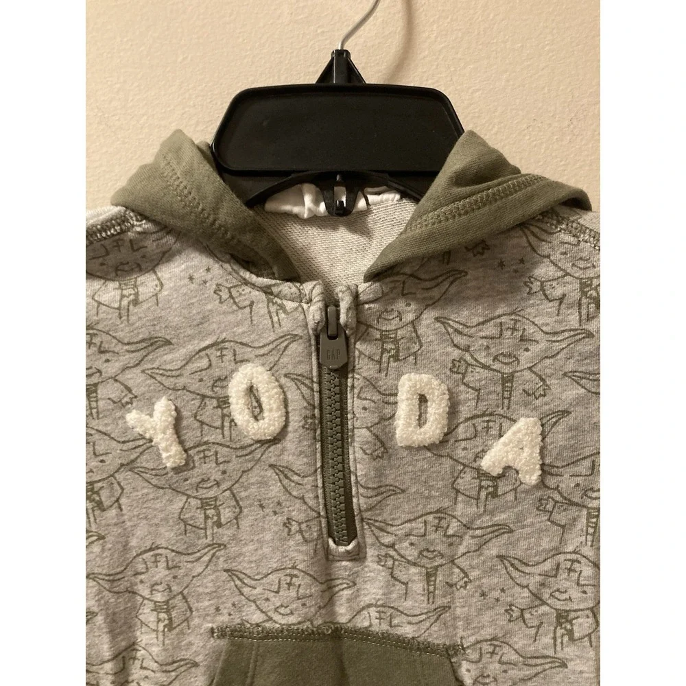 Baby Gap Star‎ Wars Yoda One Piece 12-18 Months Gray & Green